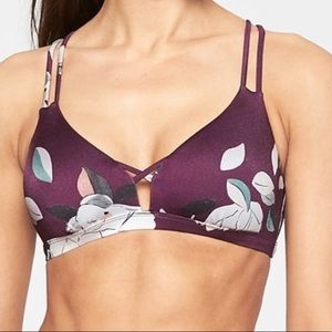 Athleta Aqualuxe Floradora Bikini Top